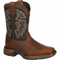 Durango LIL' Little Kid Western Boot, TAN BLACK, M, Size 10.5 DWBT049